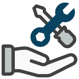 Michael Gabel HGK - Hausgerätekundendienst - Symbol „Werkzeuge in den Händen“.